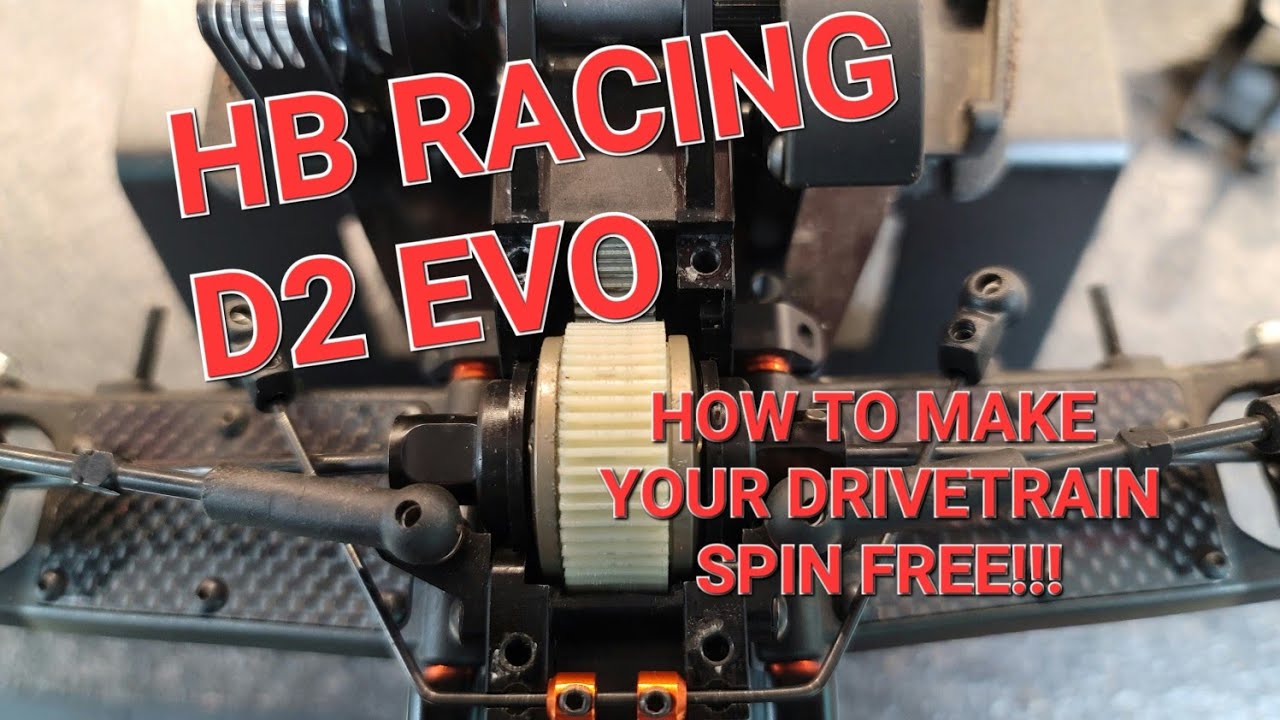 How to make your HB Racing D2 Evo drivetrain spin free!!!