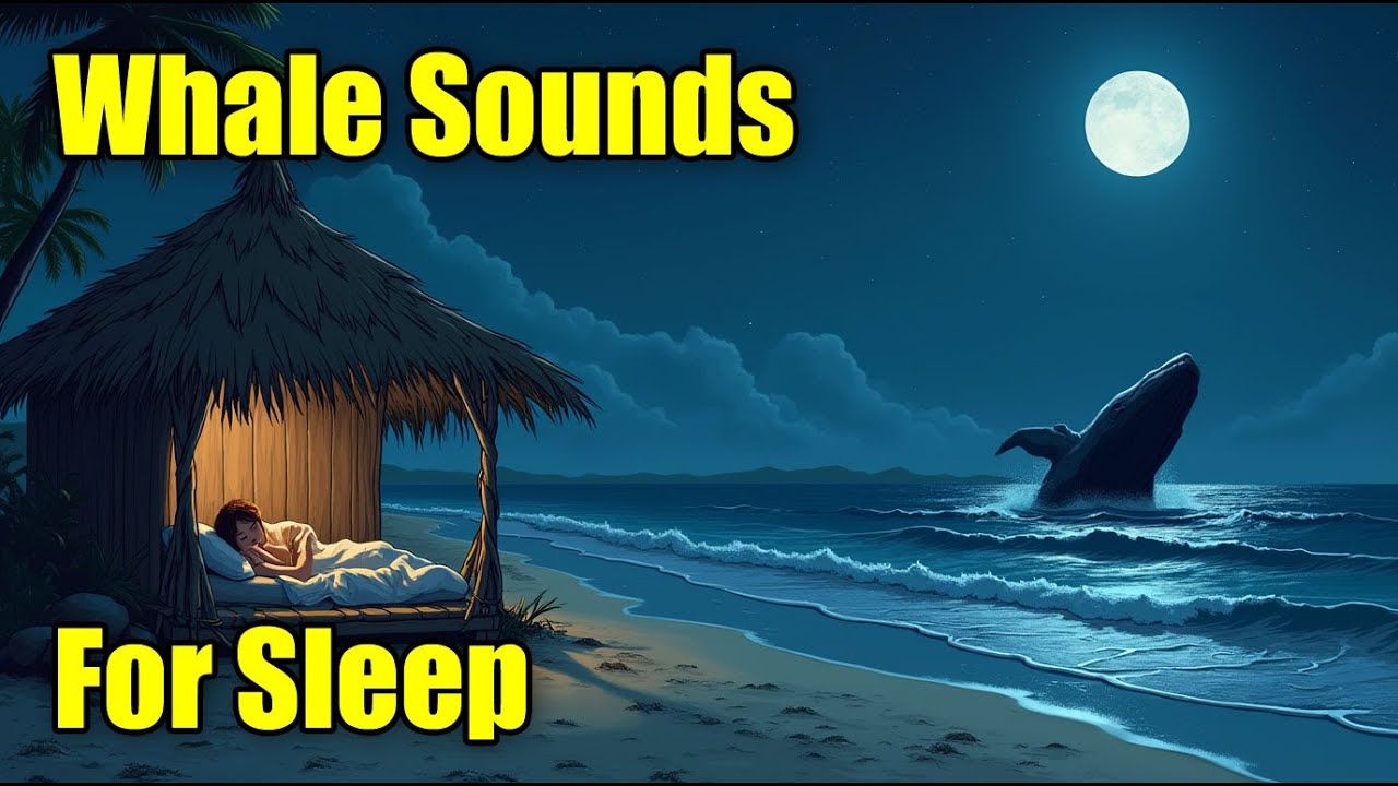 Whale Sounds & Ocean Waves | Soothing Sleep Sounds | White Noise Sound | Peaceful Whale Song