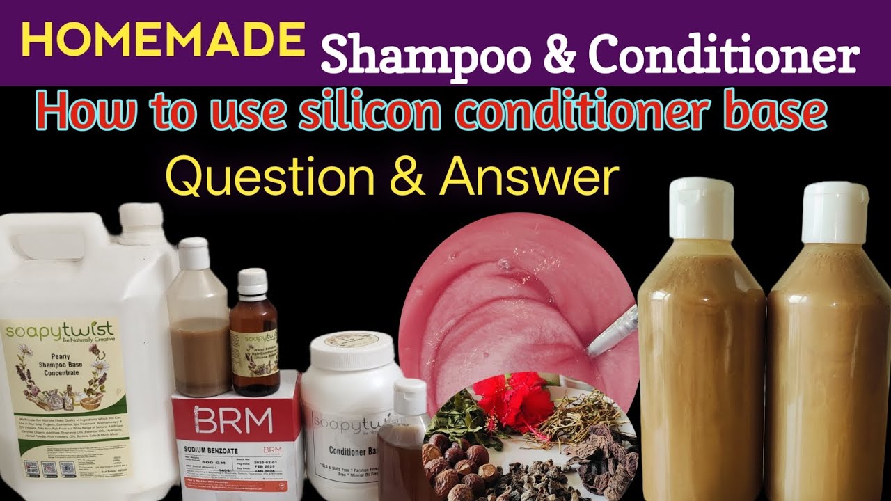 घर पर शैम्पू और कंडीशनर कैसे बनाएं❓How to use silicon conditioner base||🤔शैम्पू को thick कैसे बनाएं