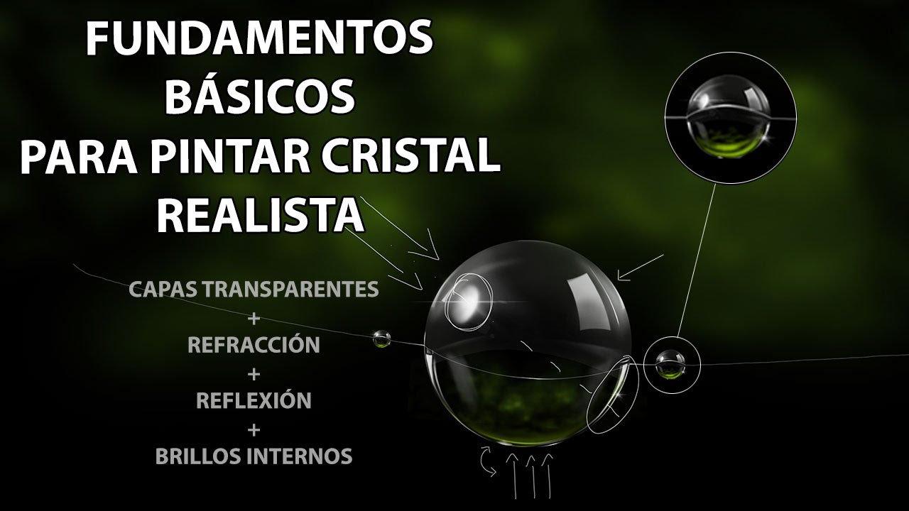 Fundamentos básicos para pintar cristal realista