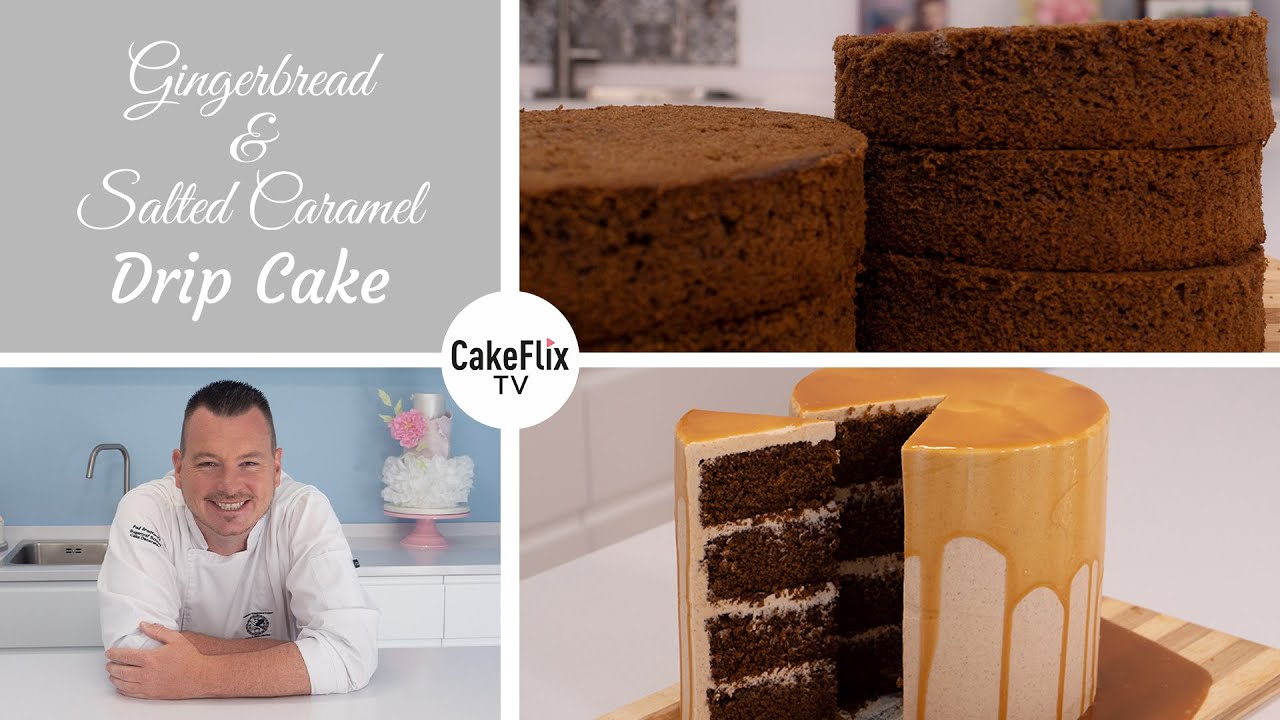 How to Make a Gingerbread & Salted Caramel Drip Cake with Paul Bradford!