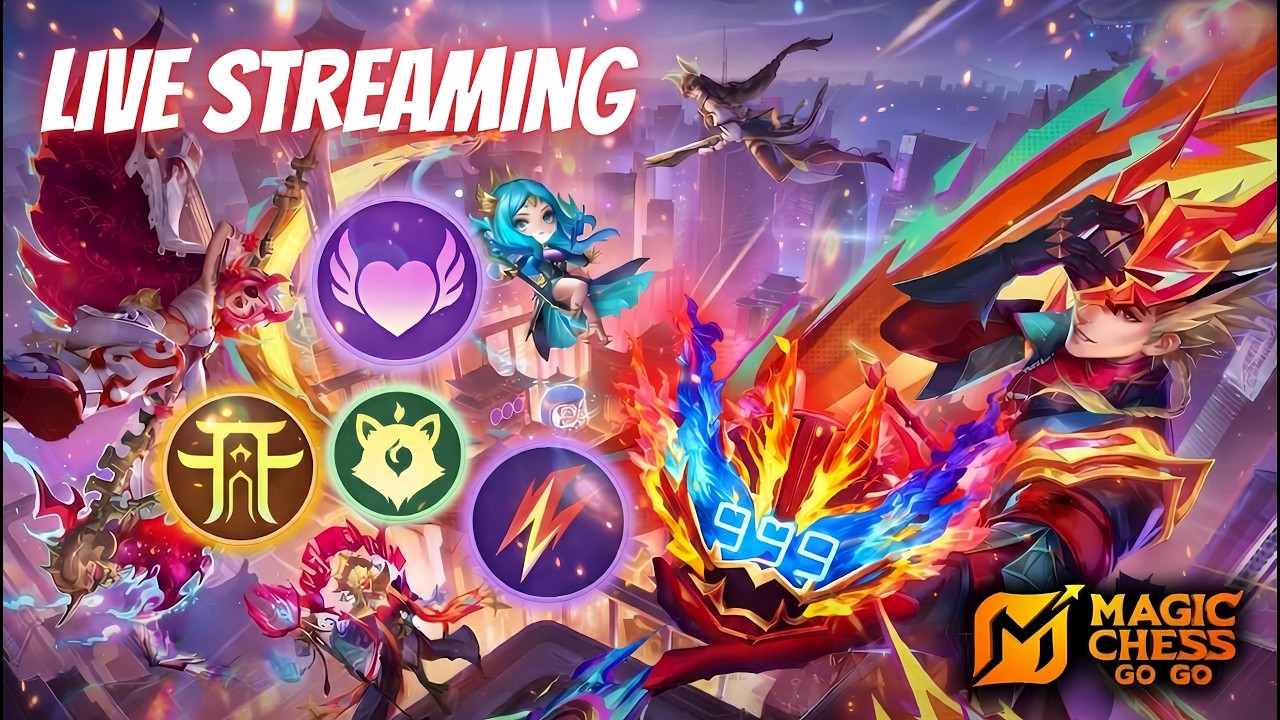Live streaming magic chess, push bentar