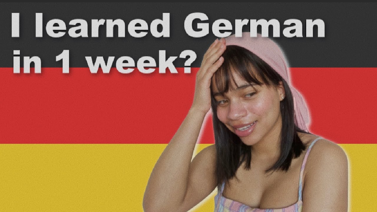 learning german in 7 days 🇩🇪