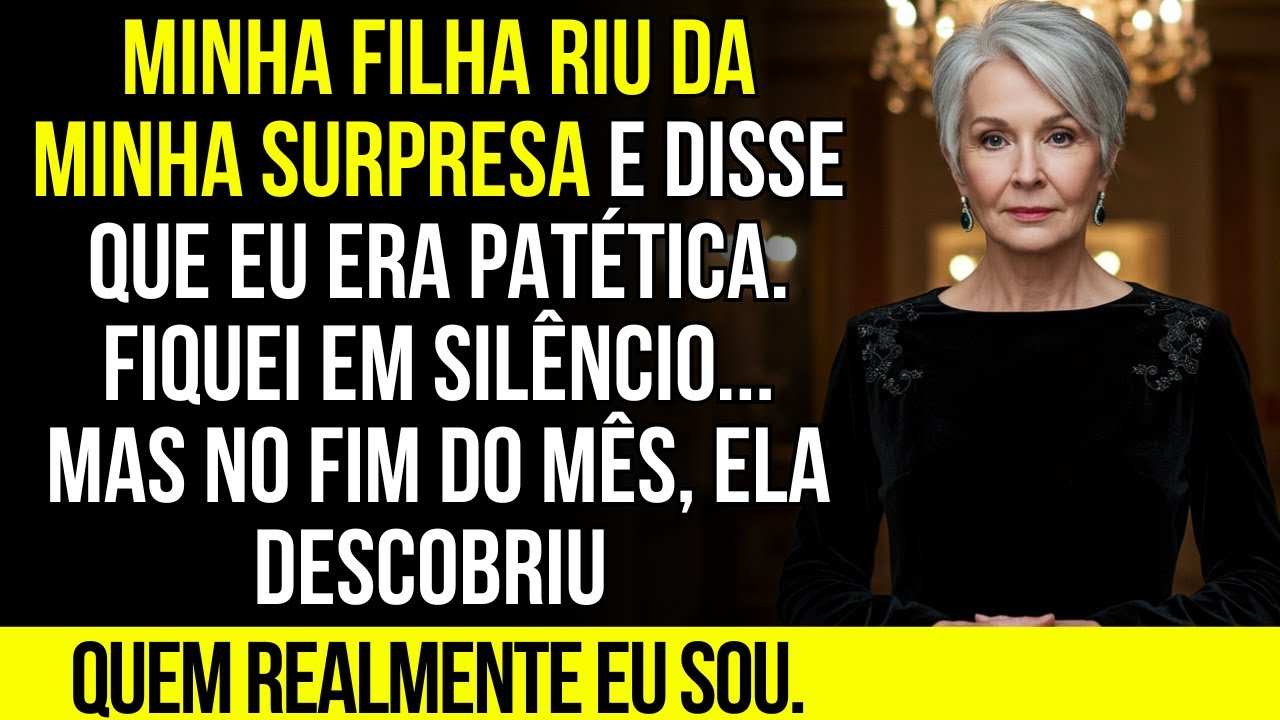 MINHA FILHA DESPREZOU MINHA SURPRESA COM UMA FRASE QUE NUNCA VOU ESQUECER
