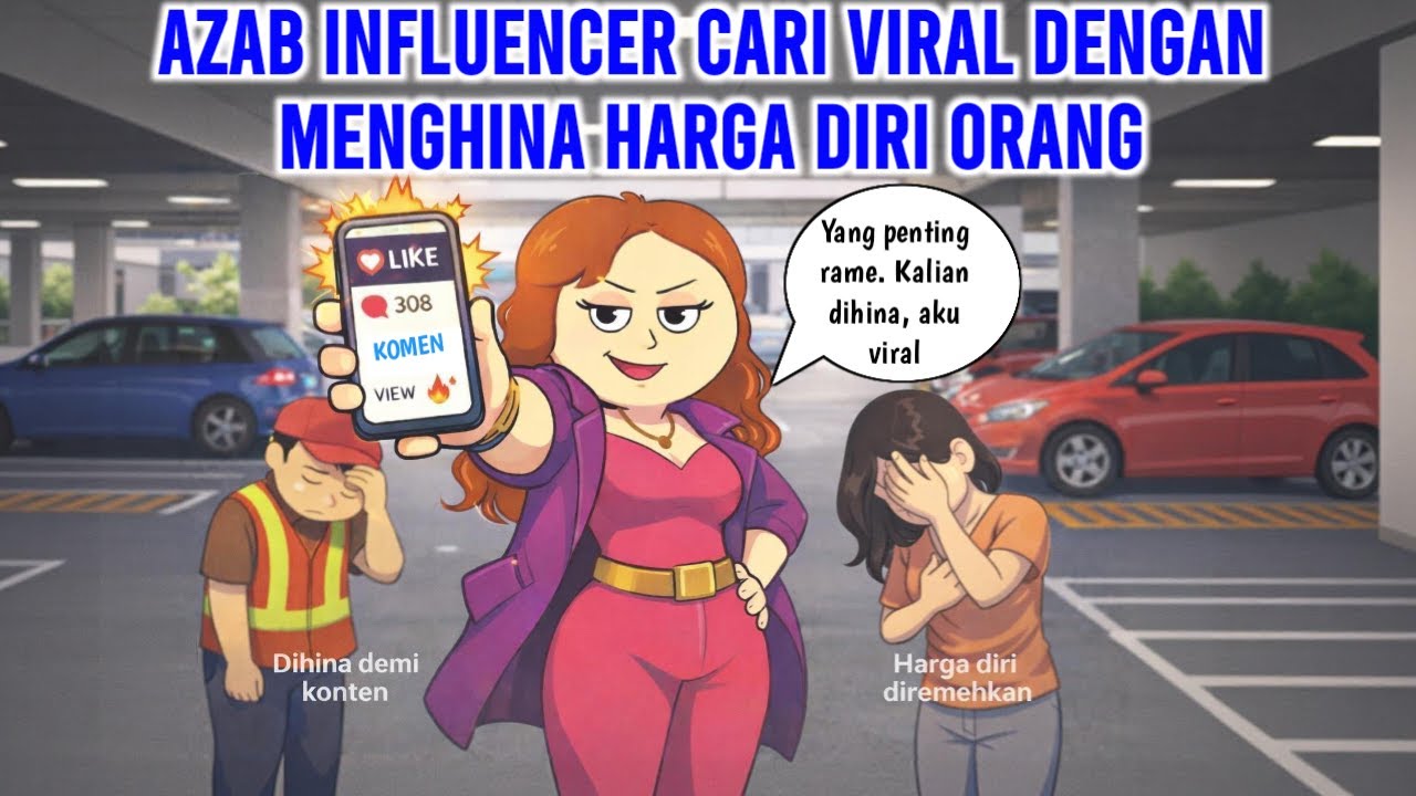 AZAB INFLUENCER CARI VIRAL DENGAN MENGHINA HARGA DIRI ORANG | ANIMASI AZAB