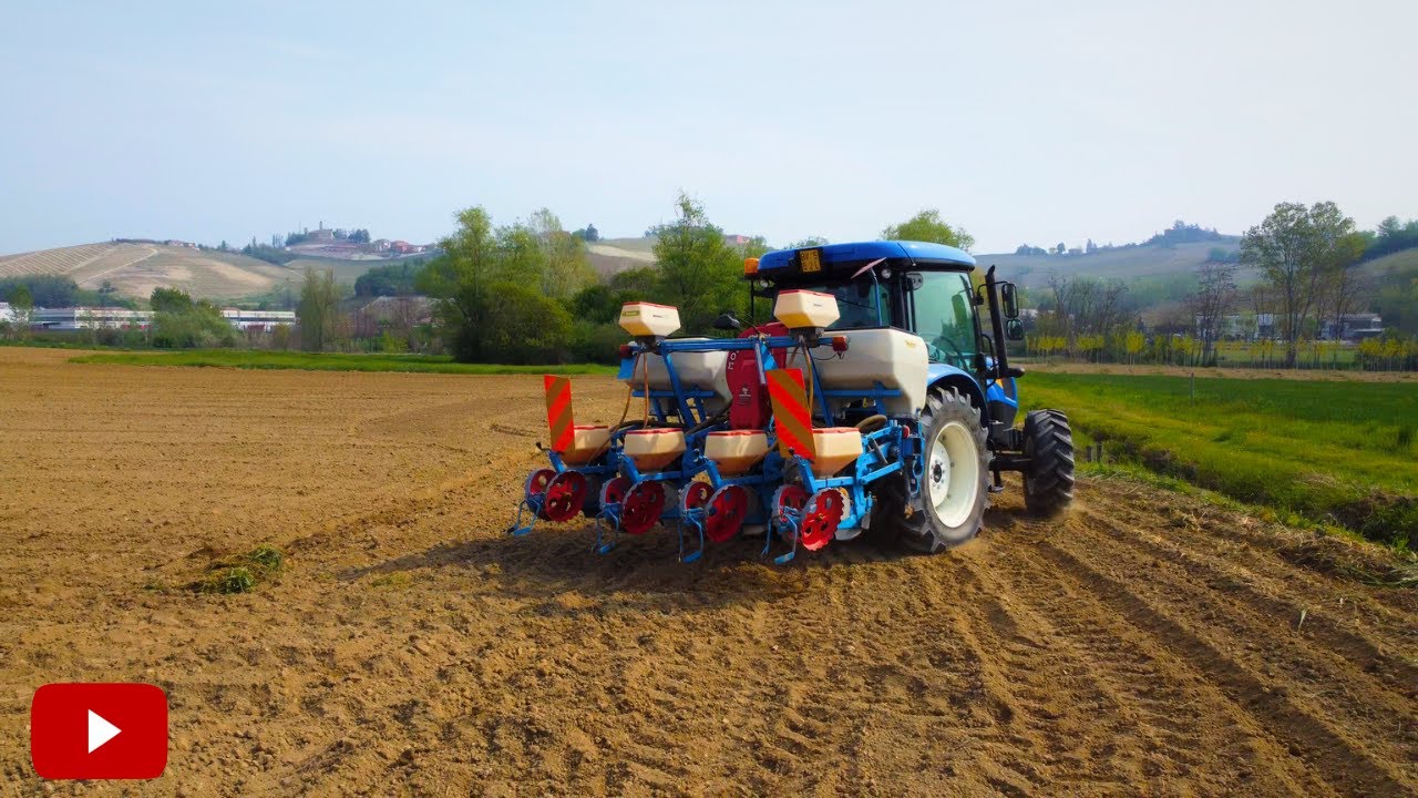 SEMINA GIRASOLI 2023| New Holland T4.65s + seminatrice Monosem 4 file