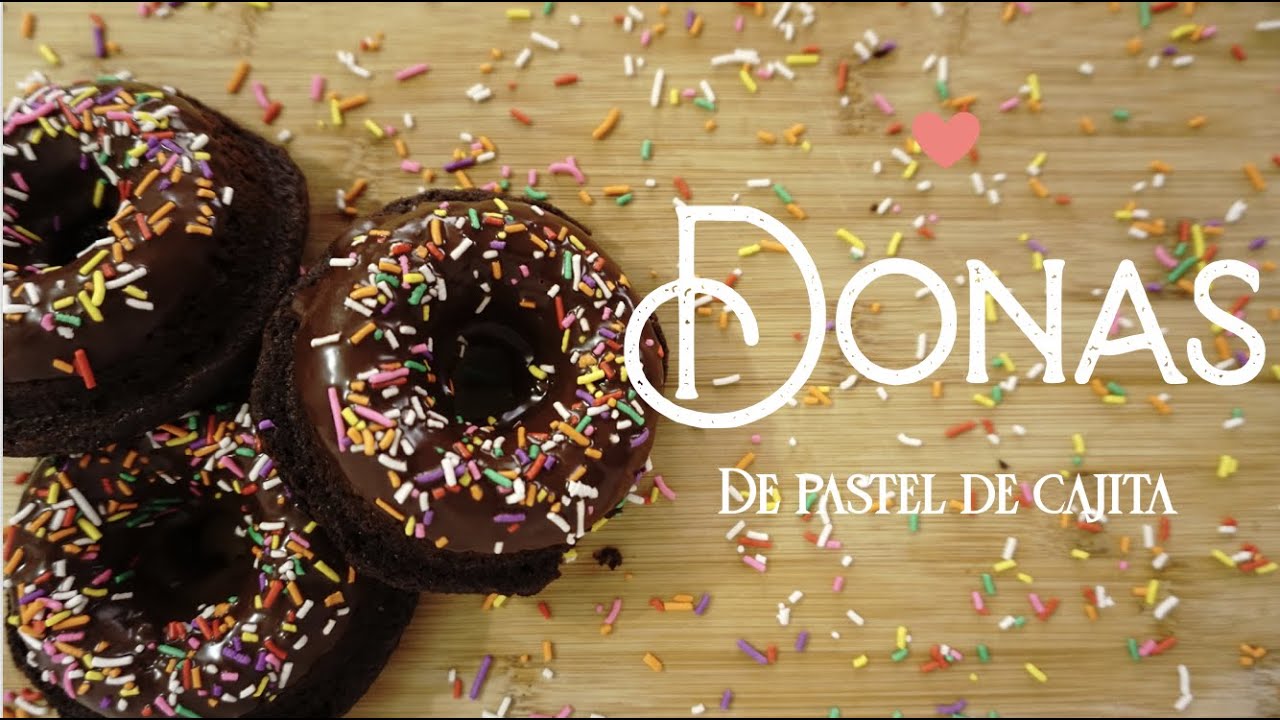 Donas con Pastel de Cajita I ¡ No necesitas freírlas ! I Cocina para el Corazón
