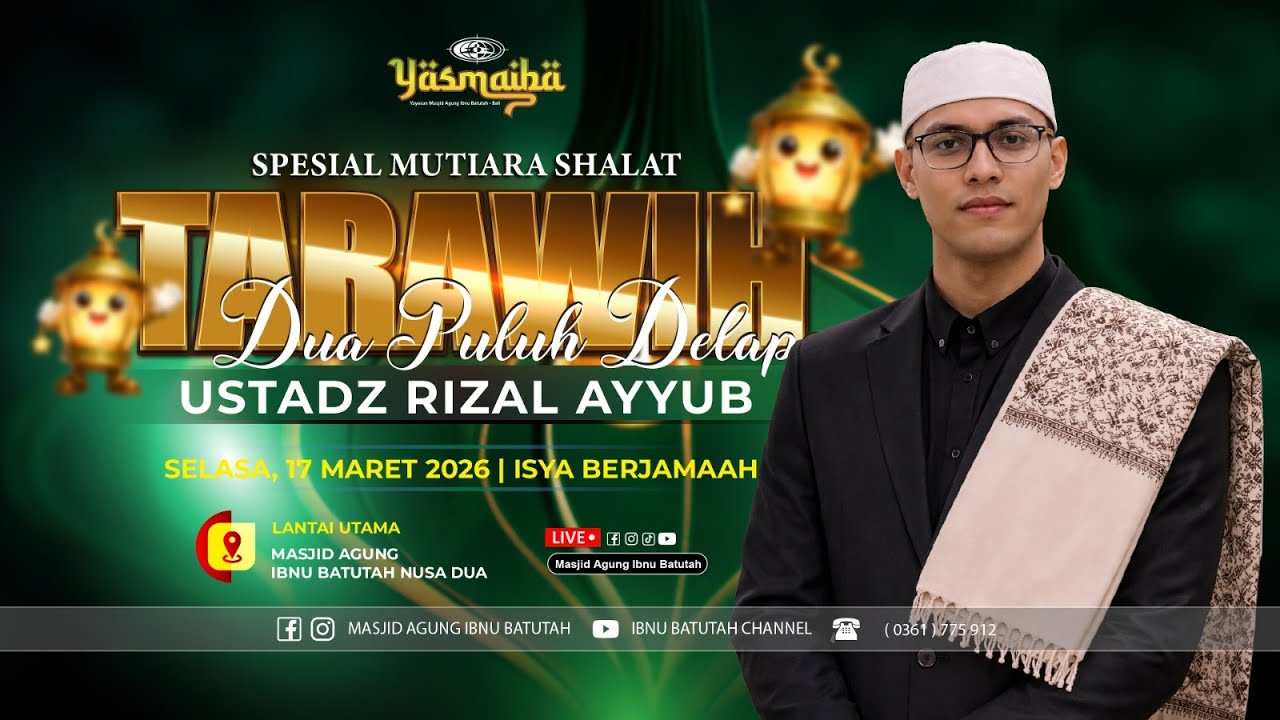 🔴 LIVE Spesial Tarawih Malam 28 | Ust. Rizal Ayyub | 17 Maret 2026