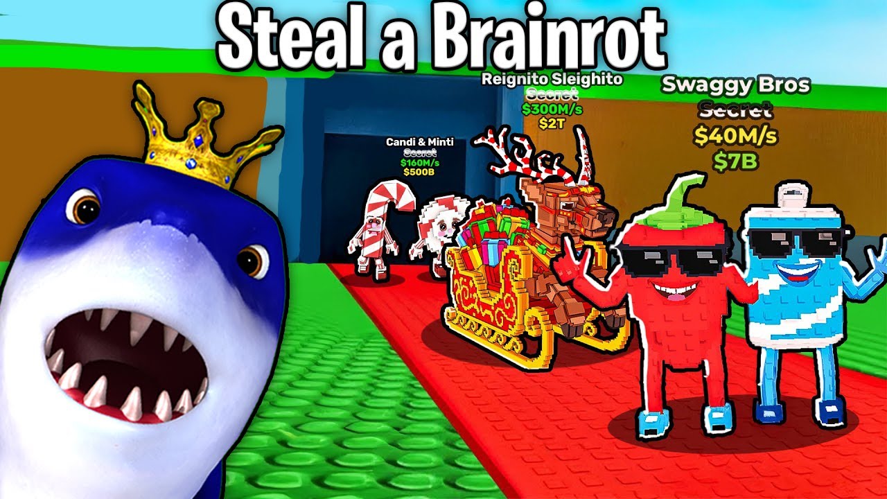 FESTIVE Lucky Blocks, SWAGGY BROS si ADMIN ABUSE pe Steal a Brainrot
