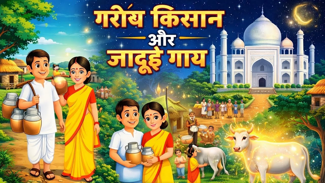 जादुई गाय और गरीब किसान | Jadui gay or garib kisan | chamtkari gay | super hit story of cow 