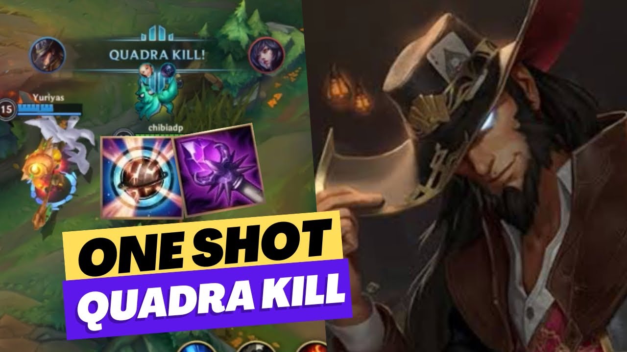 THIS BUILD IS INSANE ON TWISTED FATE WILD RIFT - quadra kill !