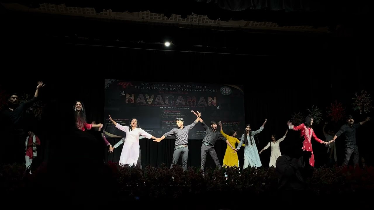 DAVV IMS INDORE (OFFICIAL FRESHER) | NAVAGAMAN 2024| DANCE PERFORMANCE| MBA