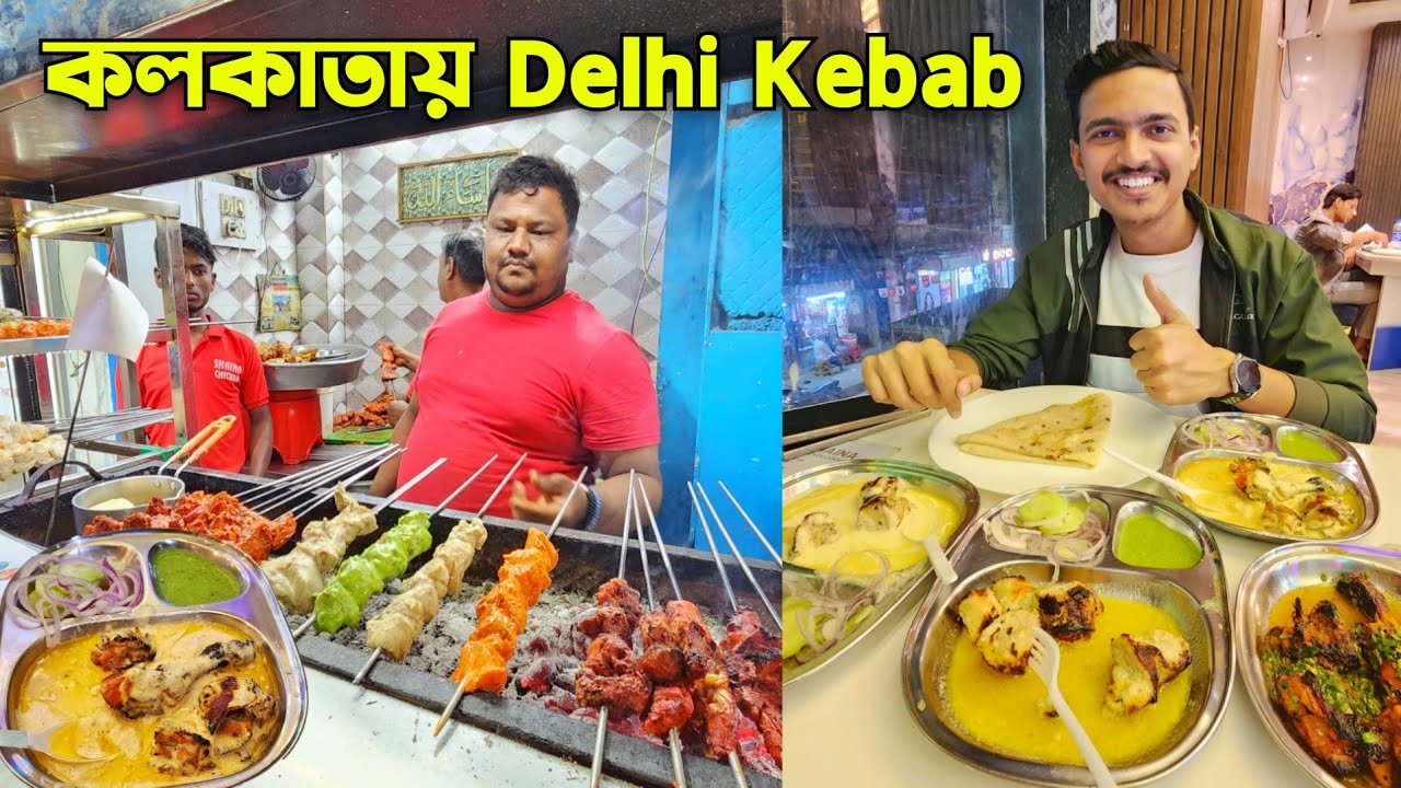কলকাতায় Delhi Famous Aslam Butter Chicken 😱 সস্তায় দারুণ Chicken Kebab | Kfc Fried Chicken