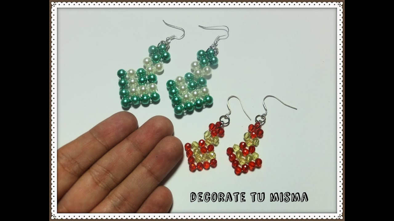 Aretes o pendientes con abalorios