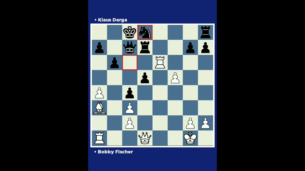 Bobby fischer vs Klaus Darga * West Berlin Germany, 1960.