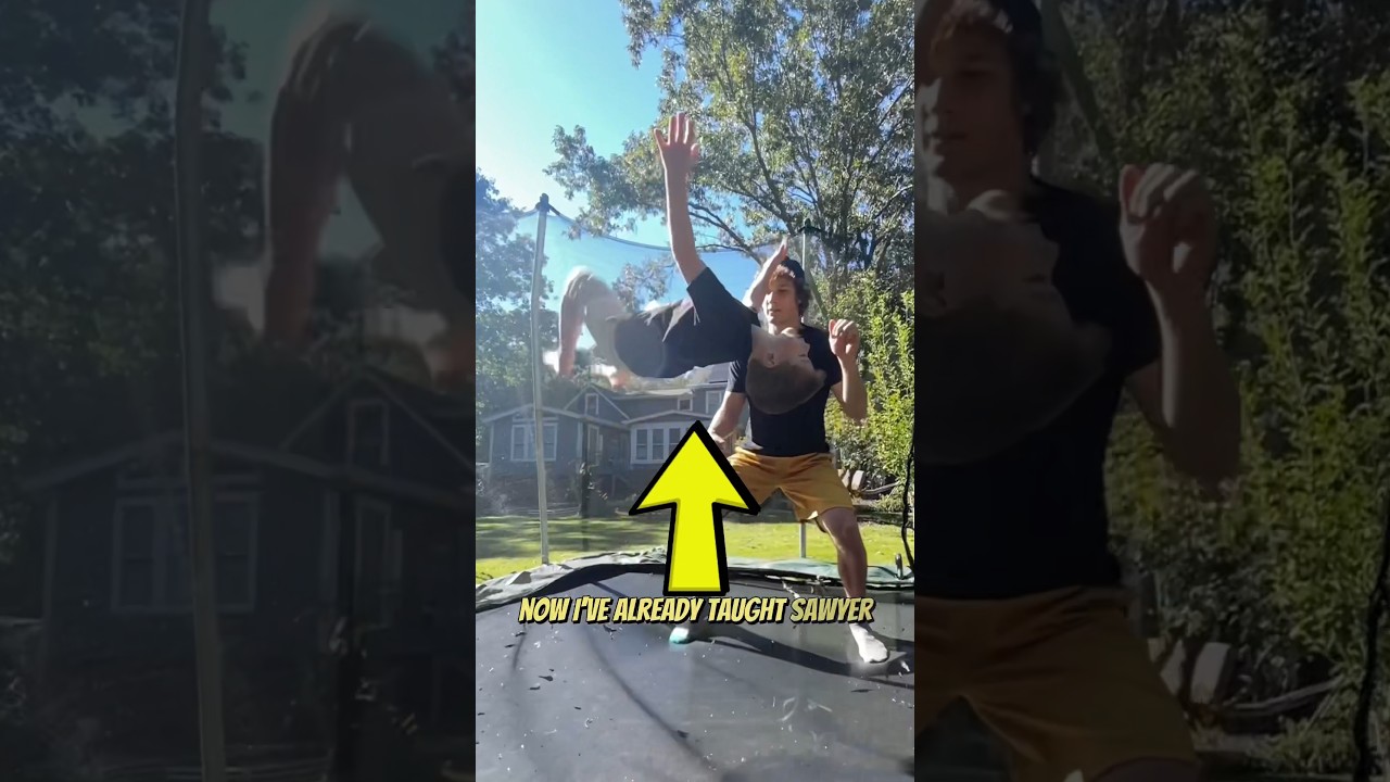 TEACHING A BACKFLIP TO A WHOLE FAMILY! 😱