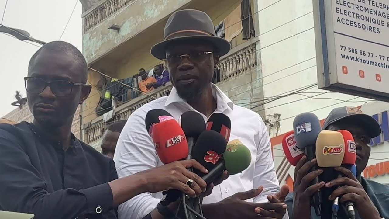 Voici le discours de Ousmane Sonko à Colobane devant les marchands ambulants