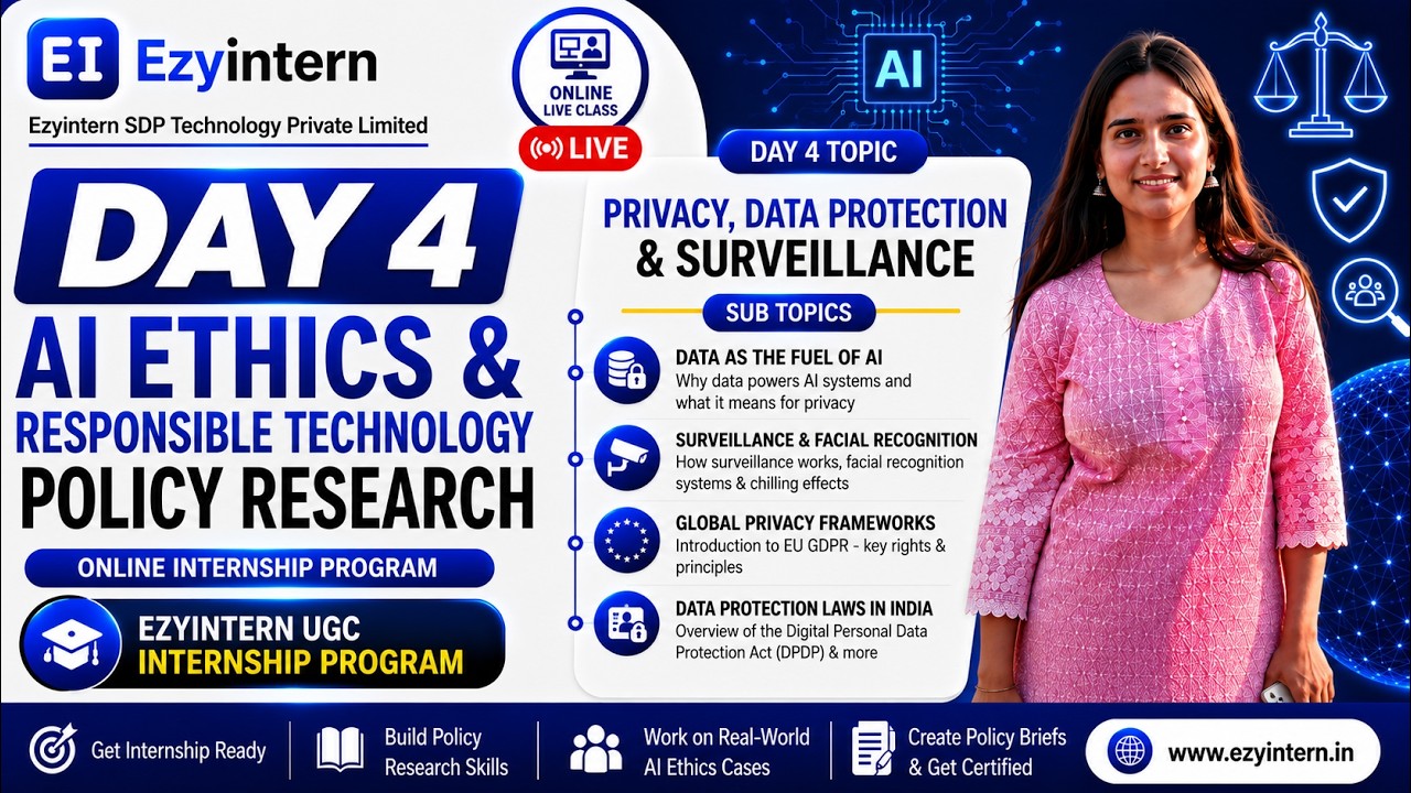 Day 4: Privacy, Data Protection & Surveillance | EzyIntern UGC Internship Program