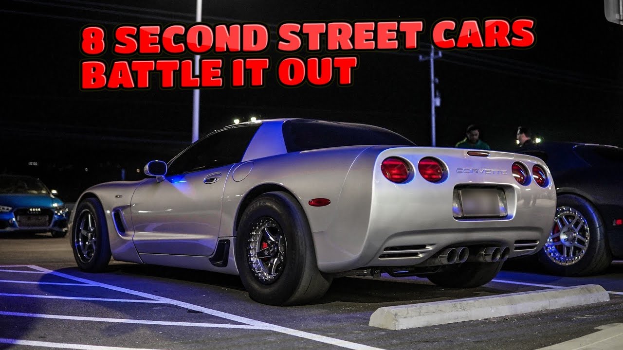 1100HP Single Turbo C5Z06 (The Bully) takes on 1100HP Twin Turbo Mustang (TexasFast 5.0)