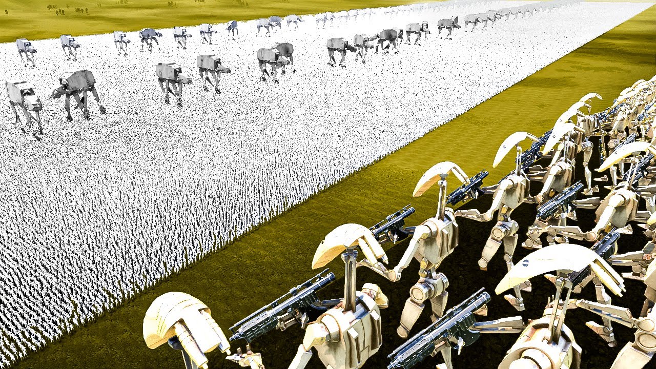 A BILLION STORMTROOPERS vs CLANKER INVASION in UEBS 2 Star Wars D-day