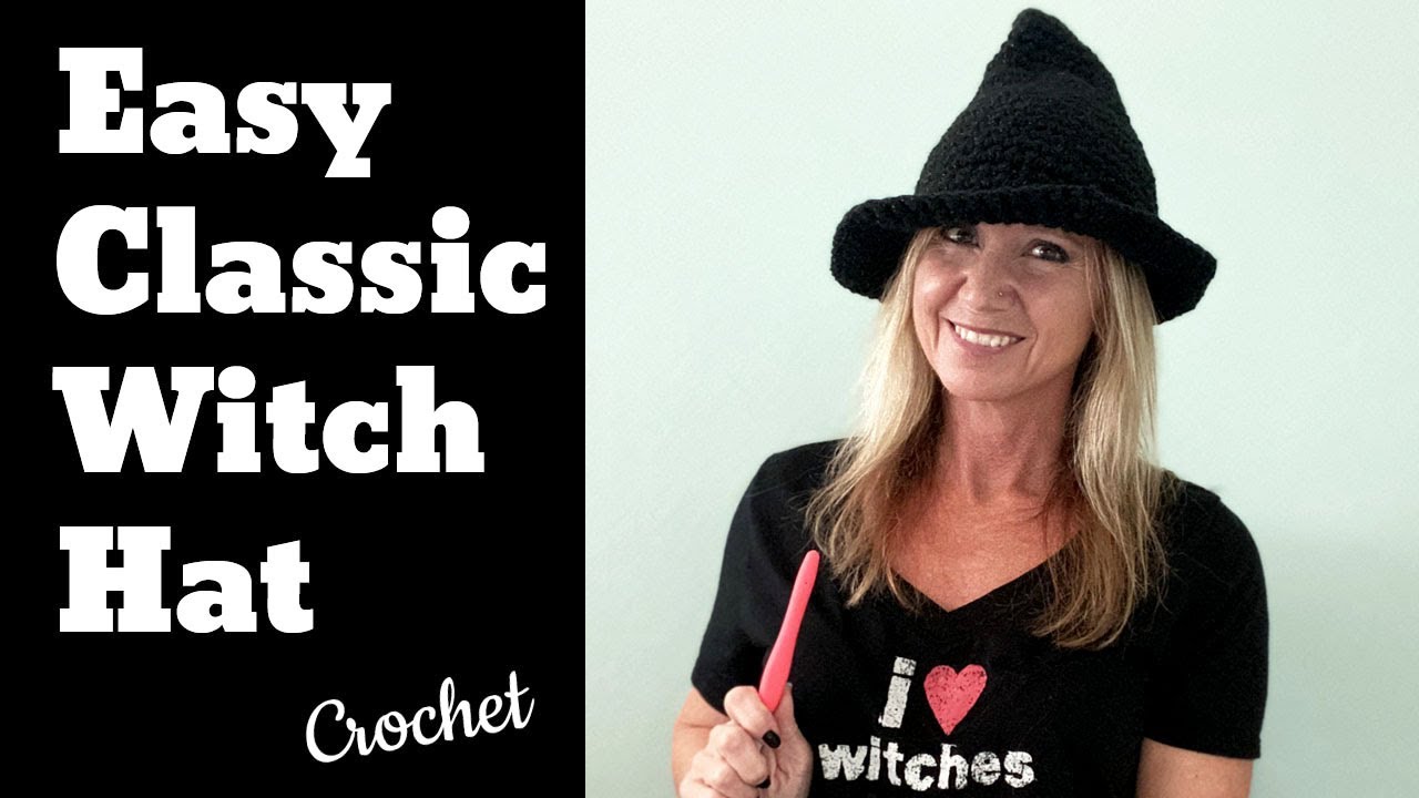 Crochet Witch Hat Pattern | Halloween Crochet Pattern | Easy Halloween Crochet