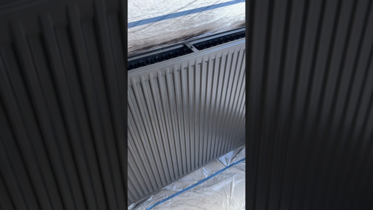 Alte Heizung modern machen &ndash; statt streichen einfach spr&uuml;hen#Heizung#Spr&uuml;hen#DIYProjekt#Renovierung
