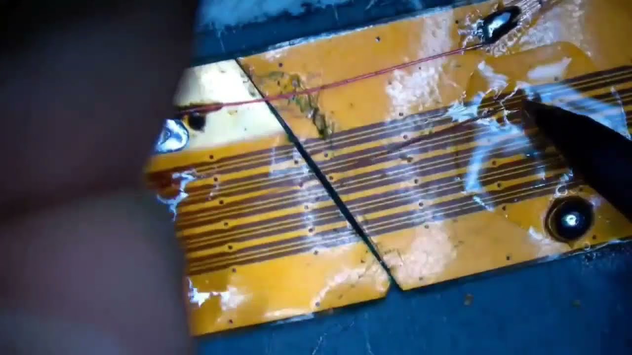 Proses Jumper Flexible LCD yg PUTUS / ROBEK