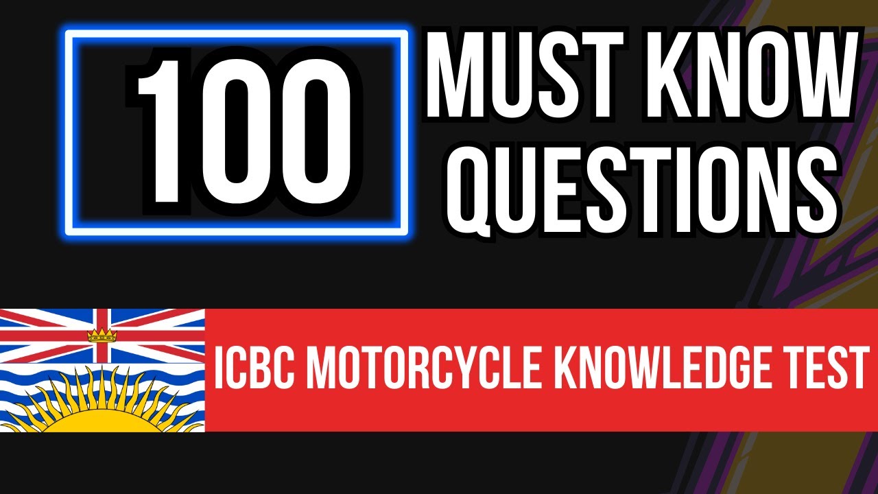 Тест на знание мотоцикла ICBC (100 обязательных вопросов)
