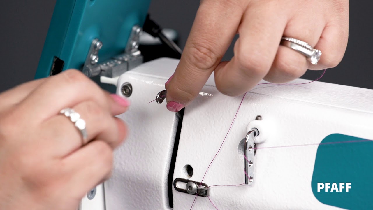 PFAFF® powerquilter™ 1650 Long Arm Quilting Machine - Threading the Machine