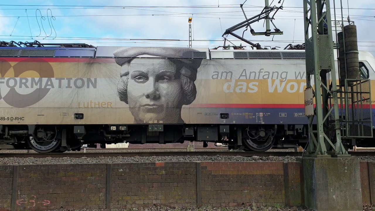 RheinCargo  Traktion mit drei E-Loks zieht Tankwagen vor Hamburg-Harburg