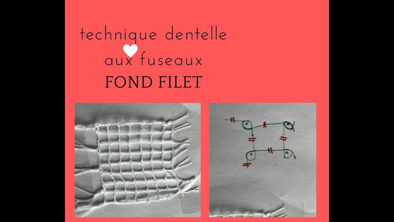 FOND FILET : technique dentelle aux fuseaux