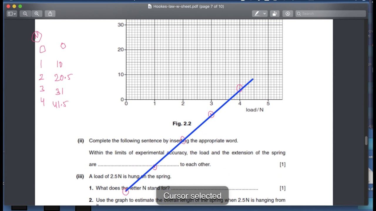 IGCSE PHYSICS - Force and Pressure: Hooke’s Law, springs – IGCSE Questions