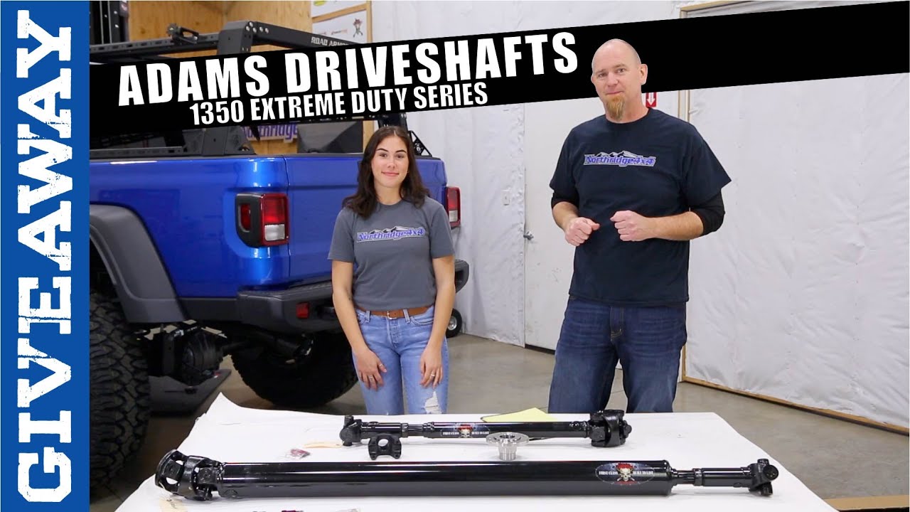 Установка приводных валов серии Adams Driveshafts 1350 Extreme Duty