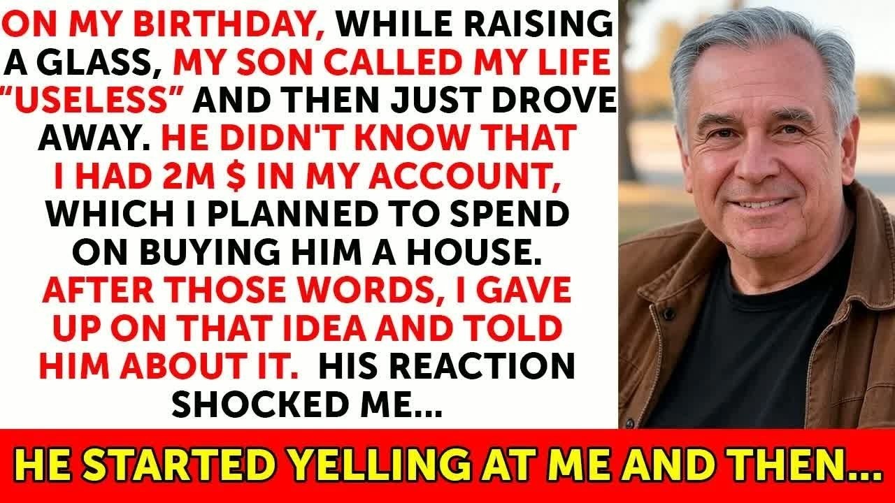 On My Birthday, My Son Called My Life “Useless” He Didn't Know My Secret Wealth