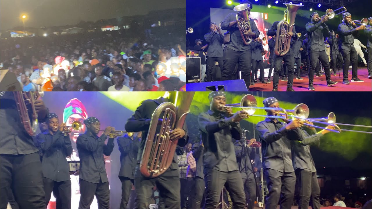 Massive Attendance✌🏾Ras Kuuku Makes History With Massive Brass Band Introduction Before Performance