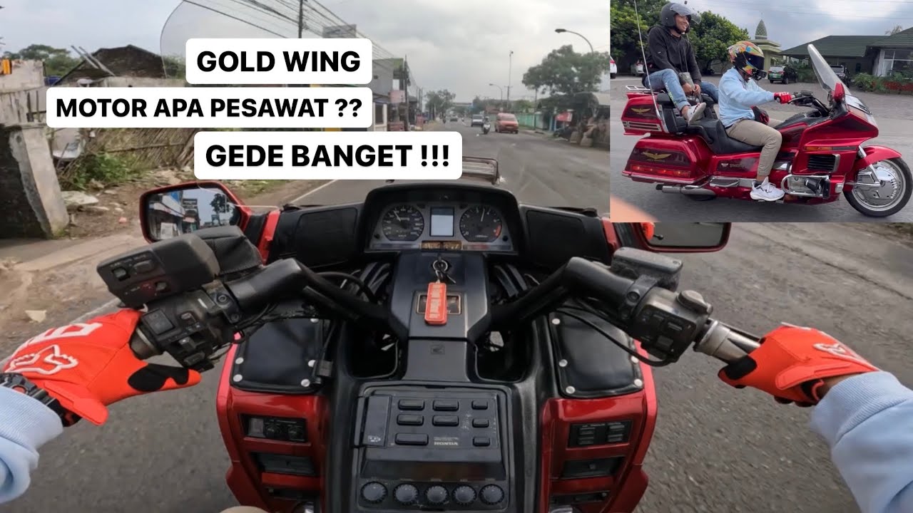ON BOARD GOLD WING 1500cc ! MOTOR RASA MOBIl NYAMAN BANGET