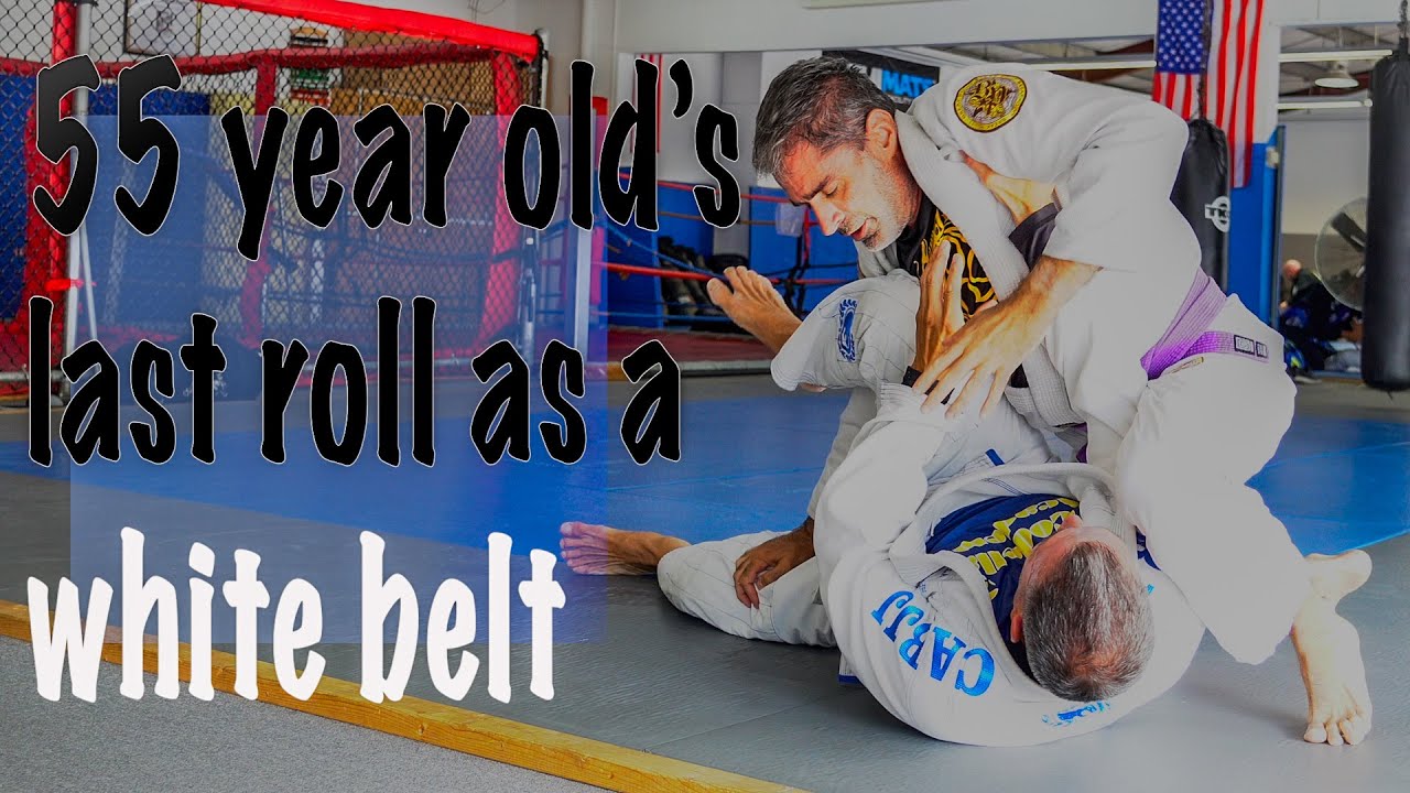 55 year old's last roll as a white belt(narrated)