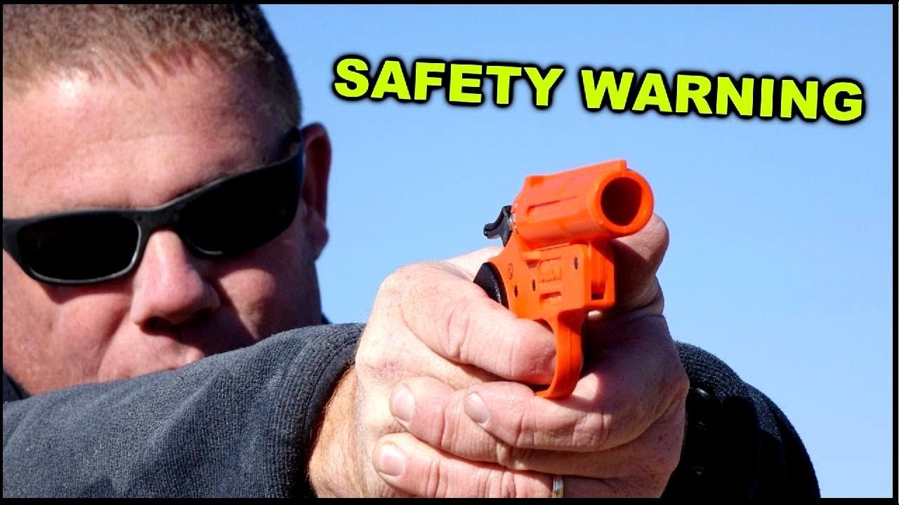 Live Shotgun Shell in PLASTIC flare pistol  - What happens?