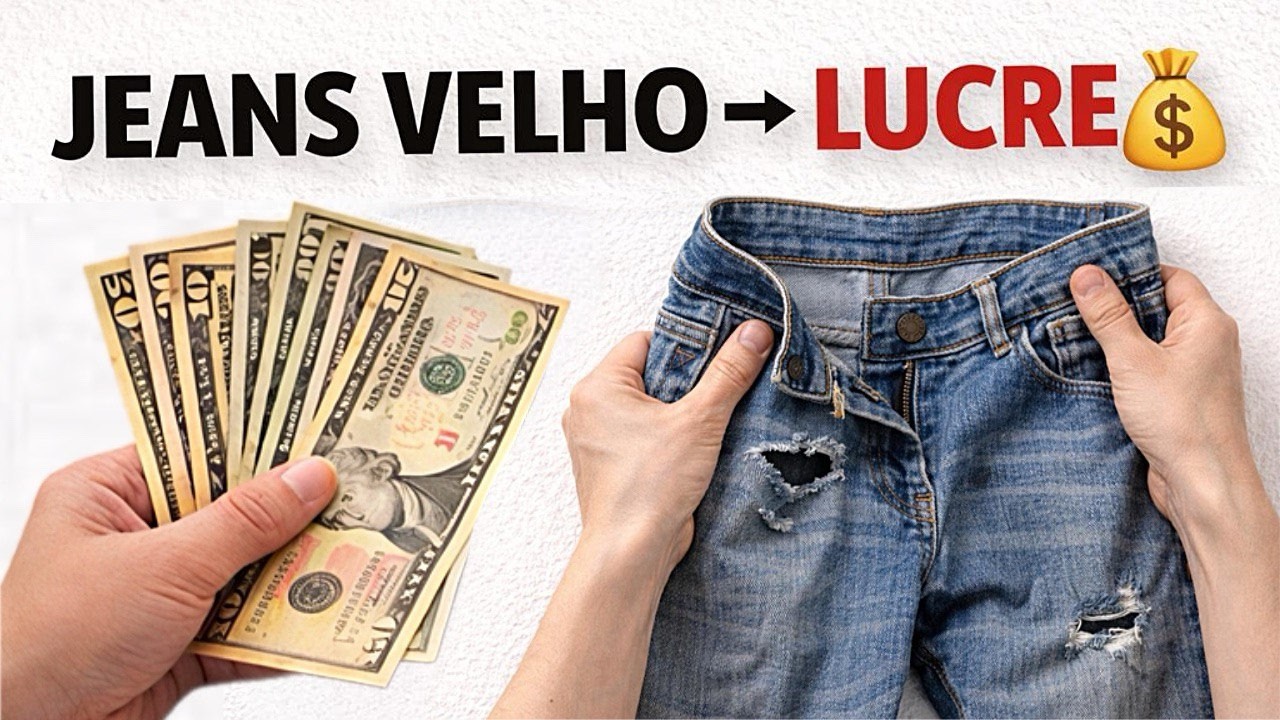 Não jogue fora calça jeans velha 😱 | Bolsa fácil de fazer e vender