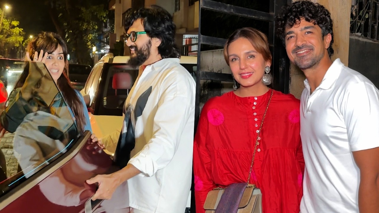 Riteish Deshmukh With Wife Genelia & Huma Qureshi, Saqib Saleem Spotted In The City | MS Bollywood