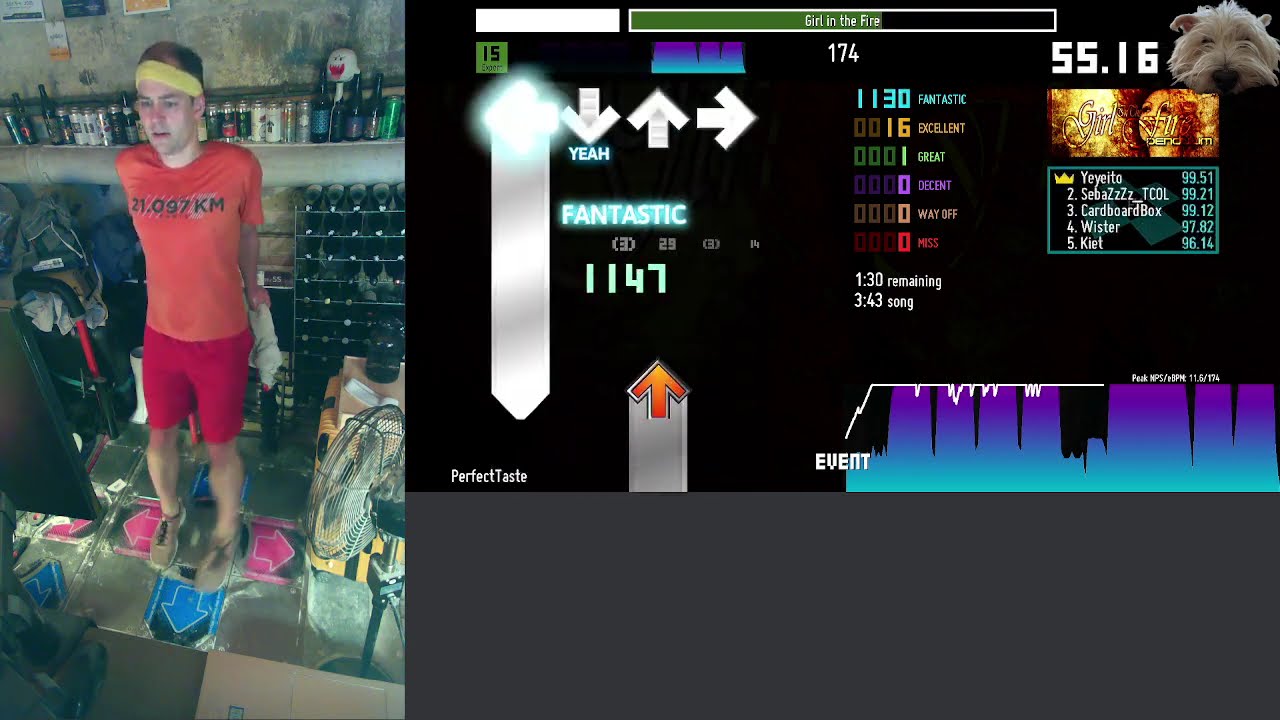 PerfectTaste - ITG - [15] Girl in the Fire 99.64%