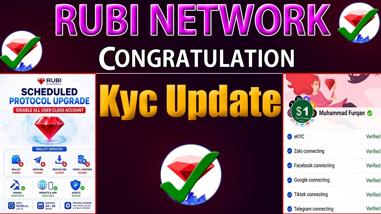 How to Fixed KYC in Rubi Network? | Last Step Before Verification & Migrations!