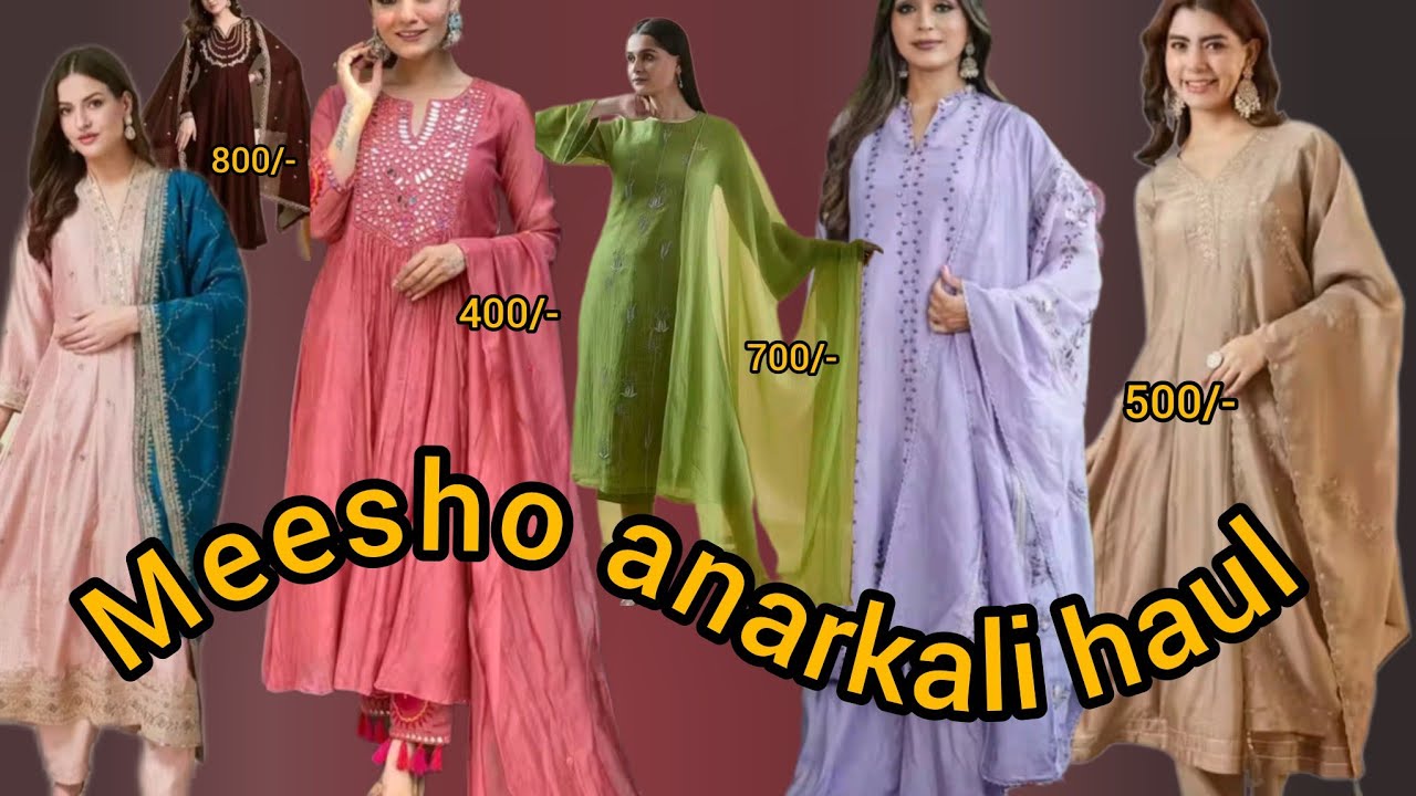 Meesho Anarkali Haul😍 Under Budget😱‼️ Must Watch‼️#meeshohaul #meeshoshopping 