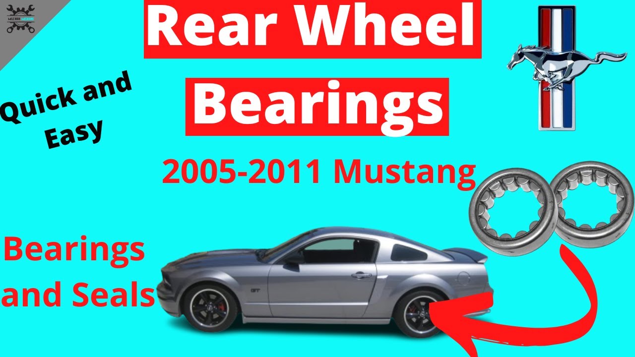 Как заменить подшипники и сальники задних колес на Mustang GT 2005-2011 (S197)