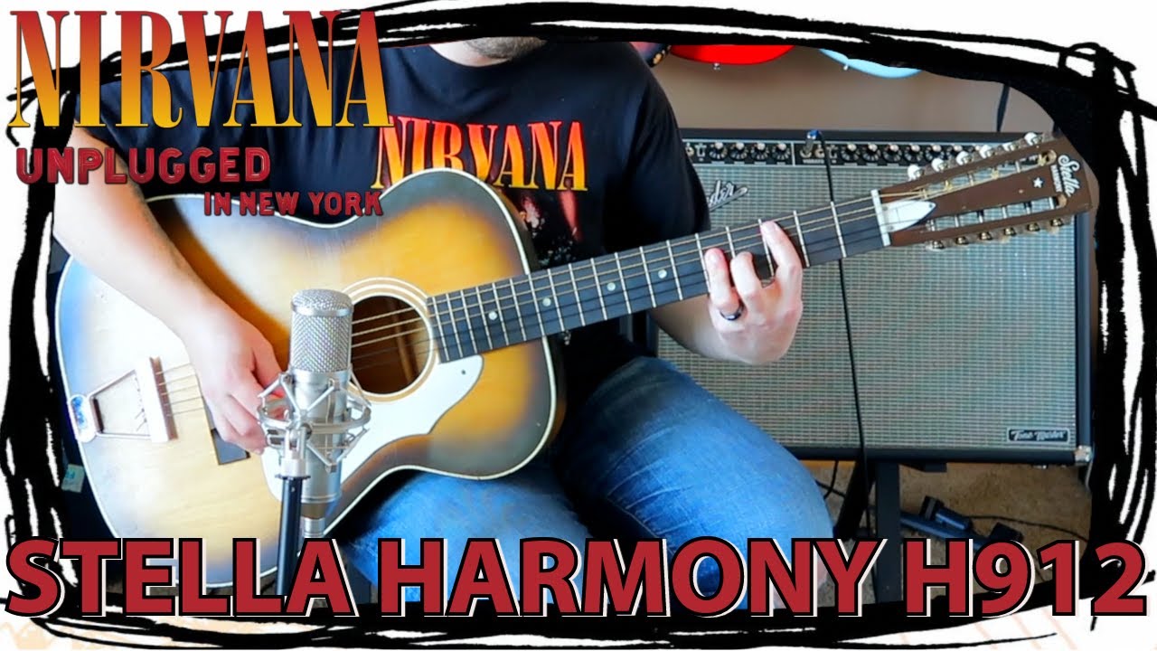 Nirvana Unplugged in New York but with a Stella Harmony H912