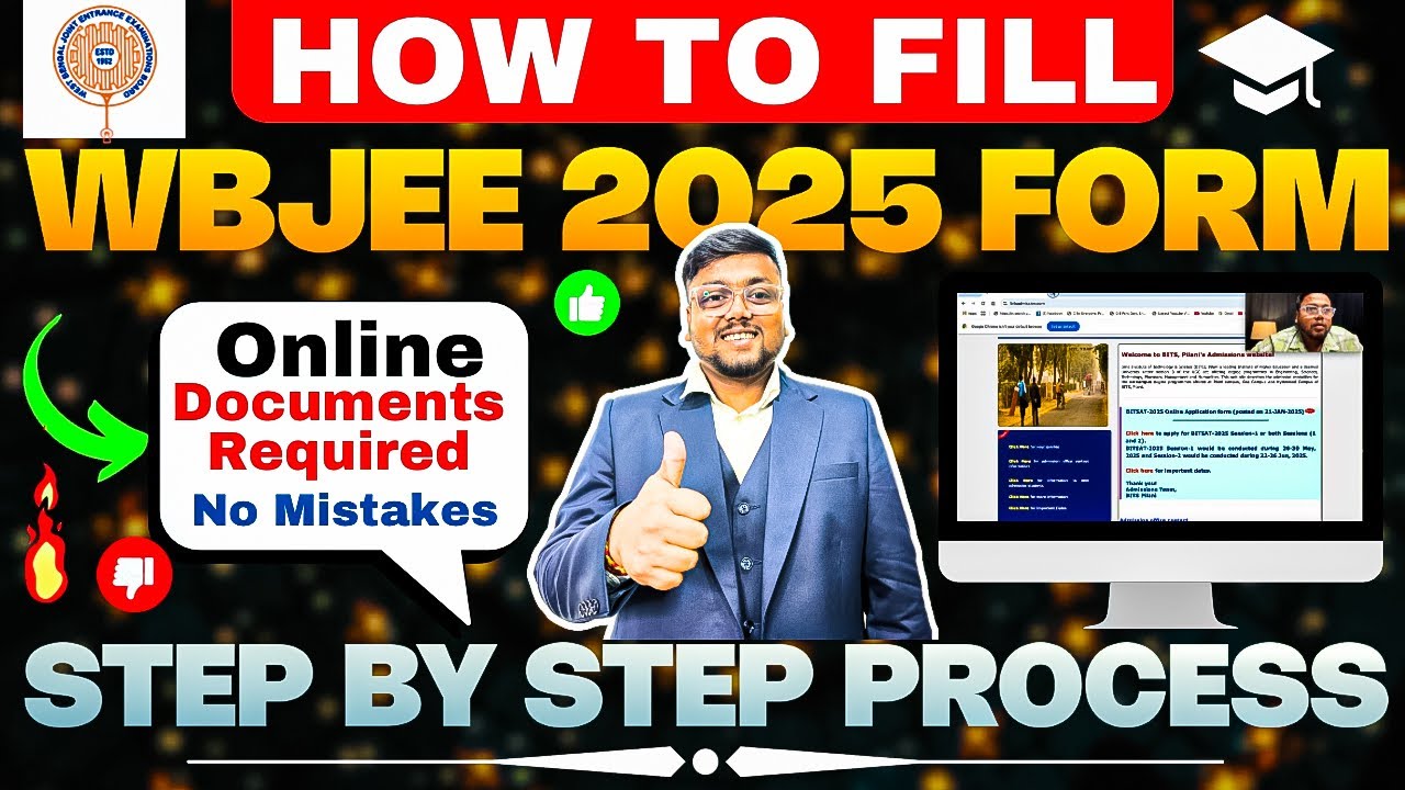 How to Fill WBJEE Form 2025 🔥| WBJEE 2025 Application form Filling | WBJEE 2025 form fill up | WBJEE