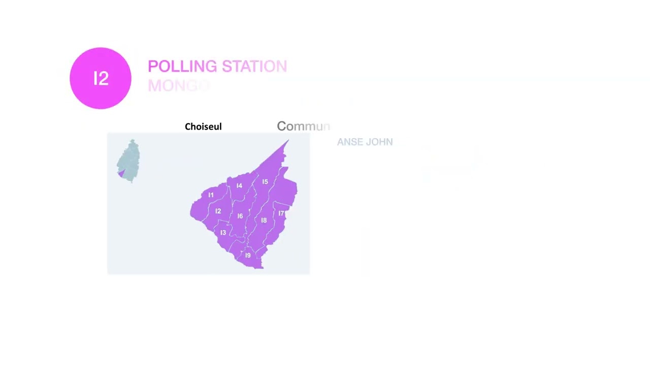 SAINT LUCIA VOTES 2025 - Electoral Districts  H to L. Know where your polling station is!!