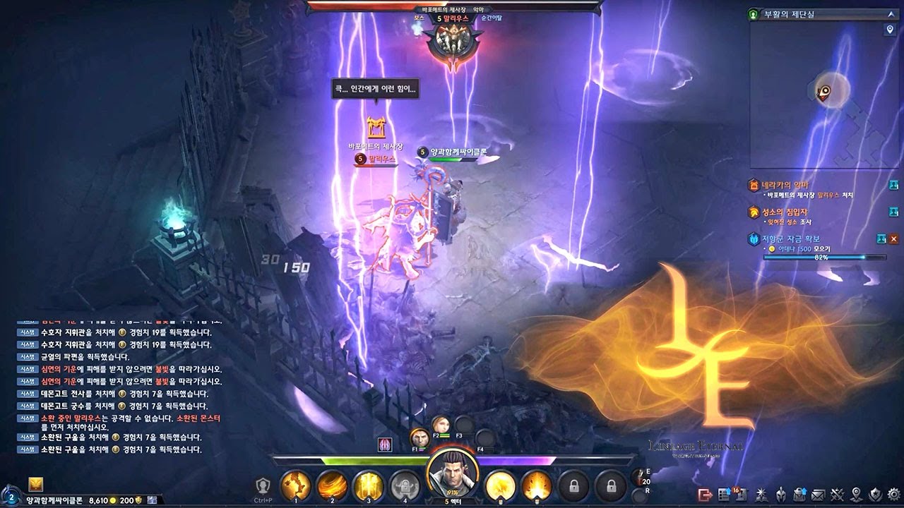 Lineage Eternal Twilight Resistance - 1st CBT Hector vs Ophelia First Dungeons Low level Gameplay