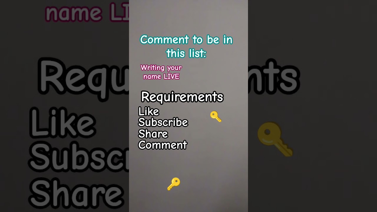 Writing your name 