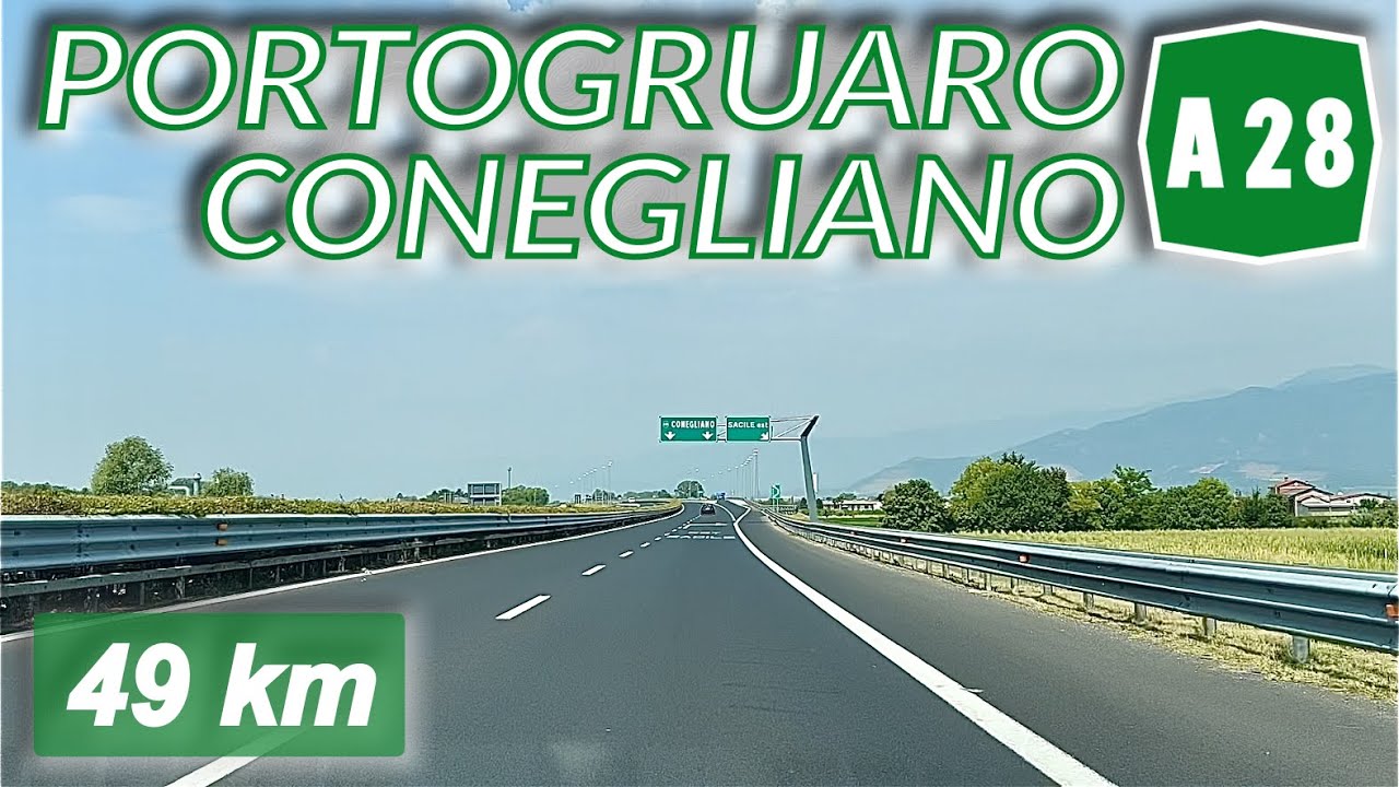 A28 | PORTOGRUARO - CONEGLIANO | Autostrada A28 | Percorso completo